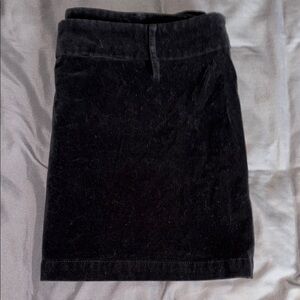 Old Navy Black velour miniskirt